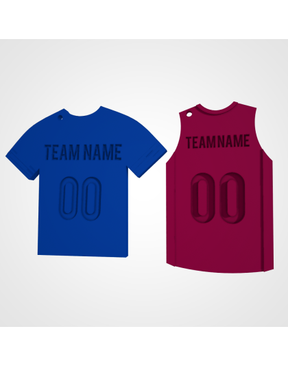 Basketball Jersey Keychain (Flat)